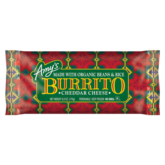 AMY'S - BURRITO - CHEDDAR CHEESE