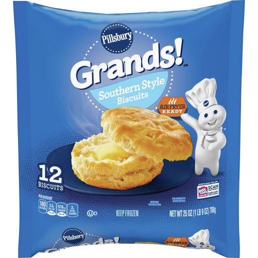 PILLSBURY GRANDS - SOUTHERN STYLE BISCUITS - 12 BAG - 25oz