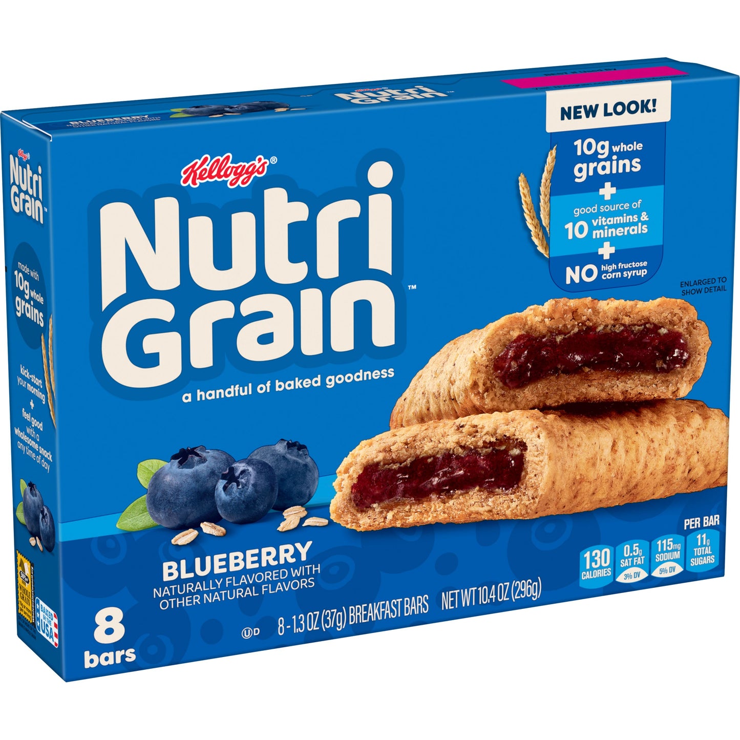 KELLOGG'S NUTRI GRAIN - BLUEBERRY - 8 BARS
