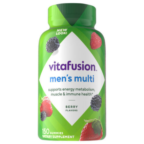 VITAFUSION -  MEN'S MULTI VITAMIN GUMMIES - BERRY - 120ct