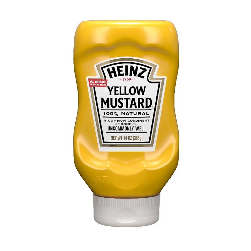HEINZ - YELLOW MUSTARD - 14OZ