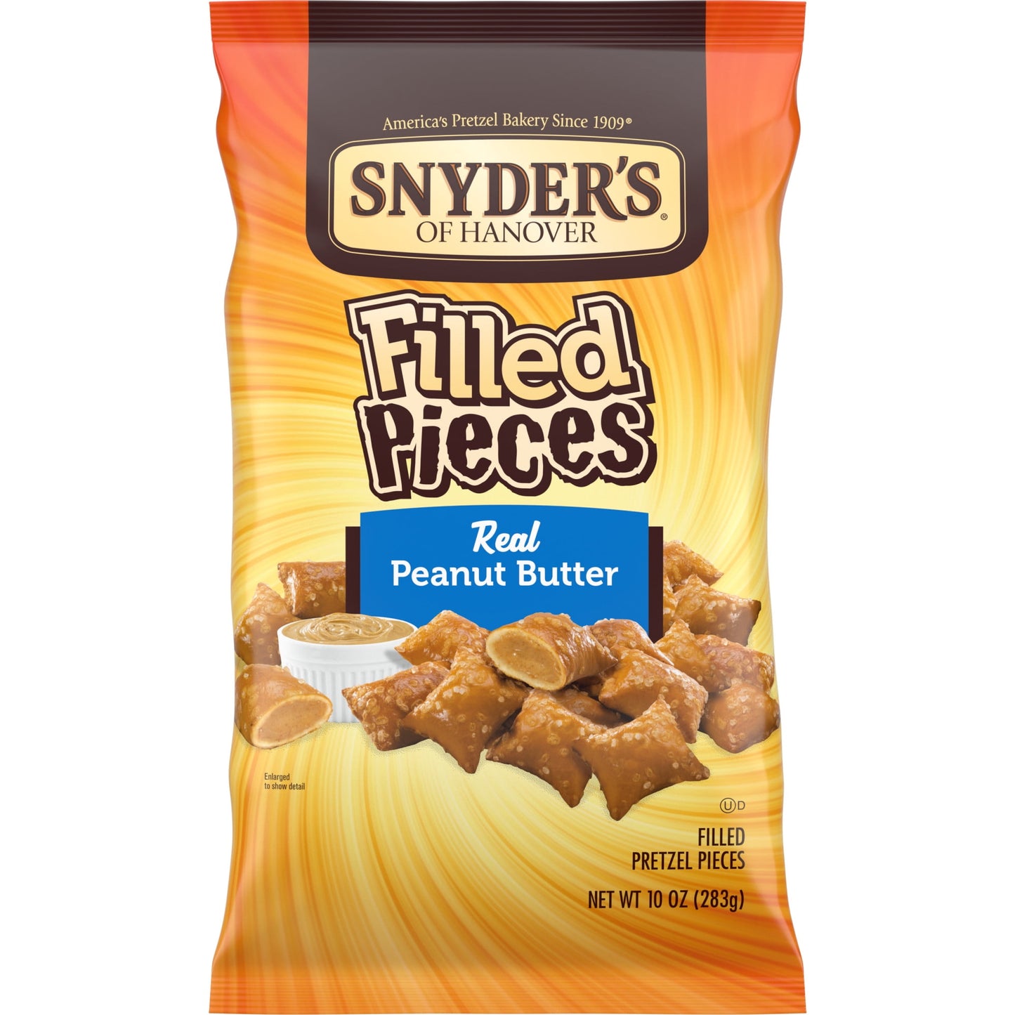 SNYDER'S - PRETZEL FILLED PIECES - PEANUT BUTTER