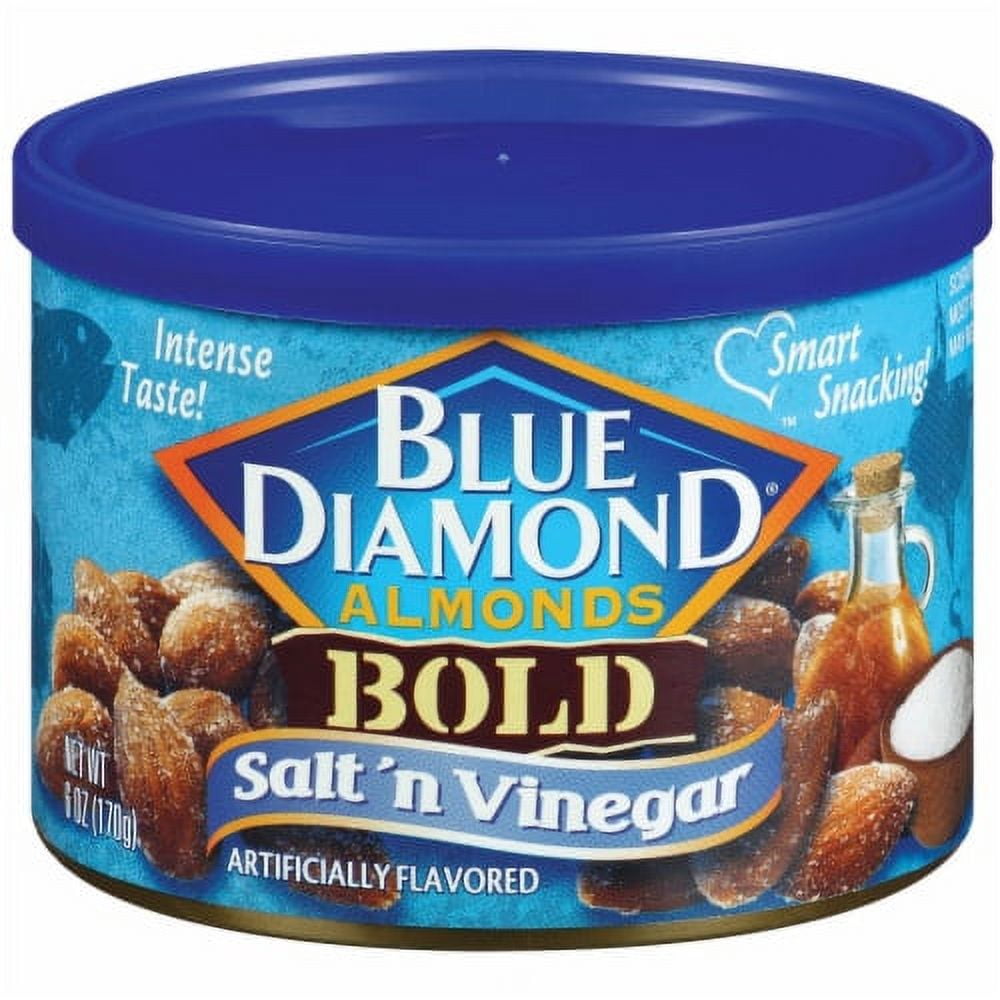 BLUE DIAMOND ALMONDS - BOLD - SALT 'N VINEGAR - 6oz