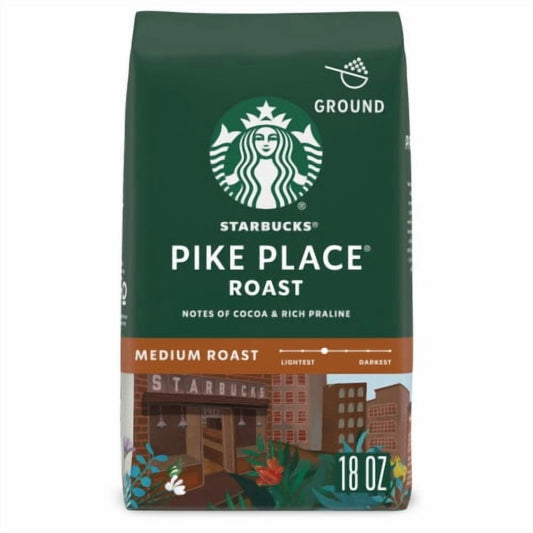 STARBUCKS COFFEE - PIKES PLACE - GROUND - 18oz