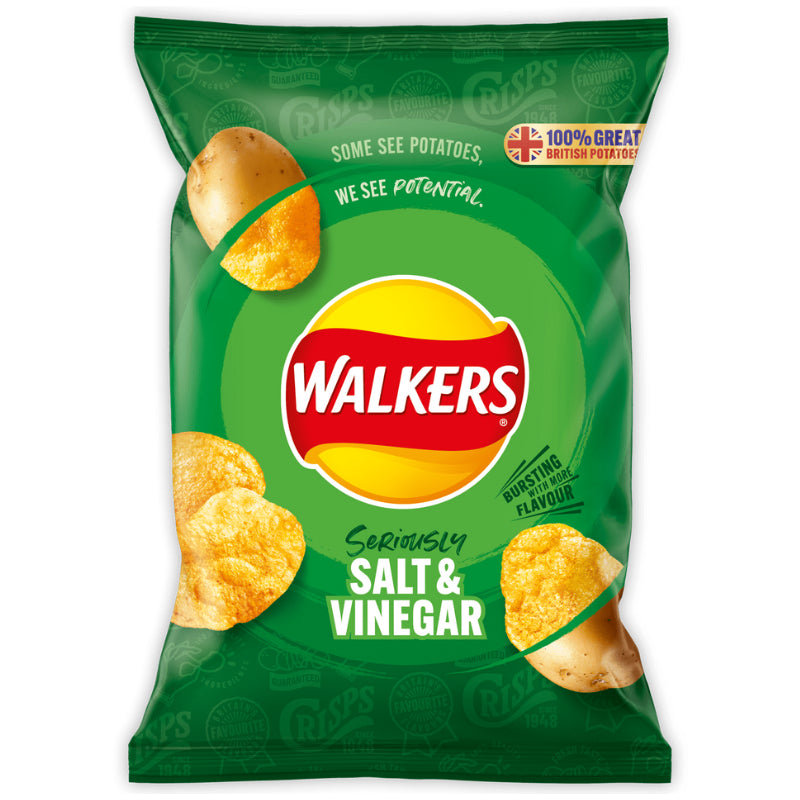 WALKERS - SALT & VINEGAR 25G