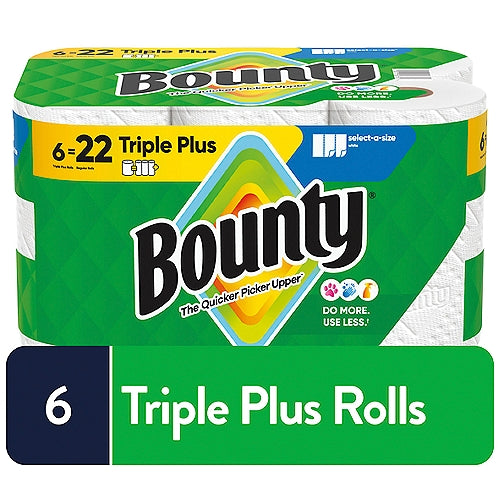 BOUNTY - TRIPLE ROLL - 6 PACK