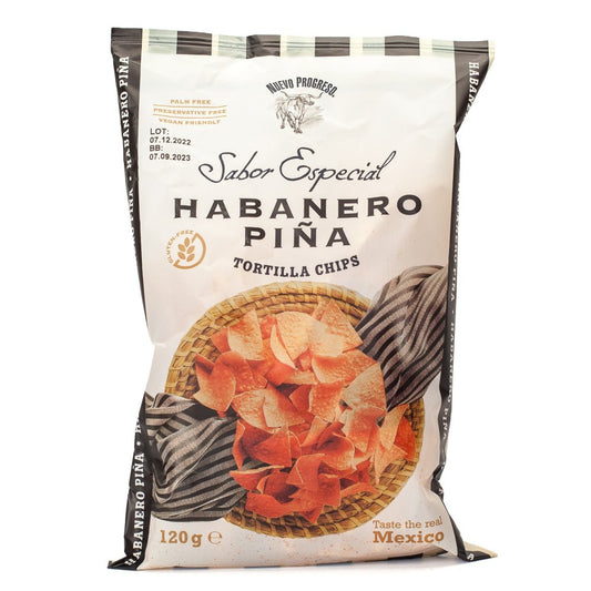 NUEVO PROGRESO - HABANERO PINA TORTILLA CHIPS - 120G