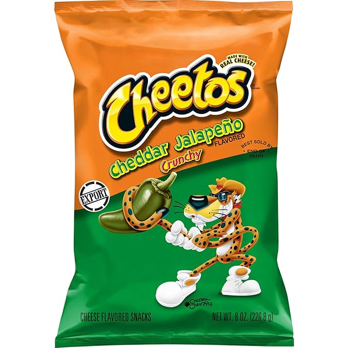 Frito-Lay Cheetos Cheddar Jalapeno Crunchy Pouch 8oz