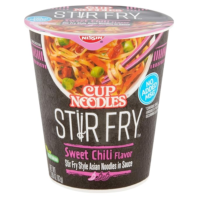 Cup Noodles Stir Fry Noodles, Sweet Chili