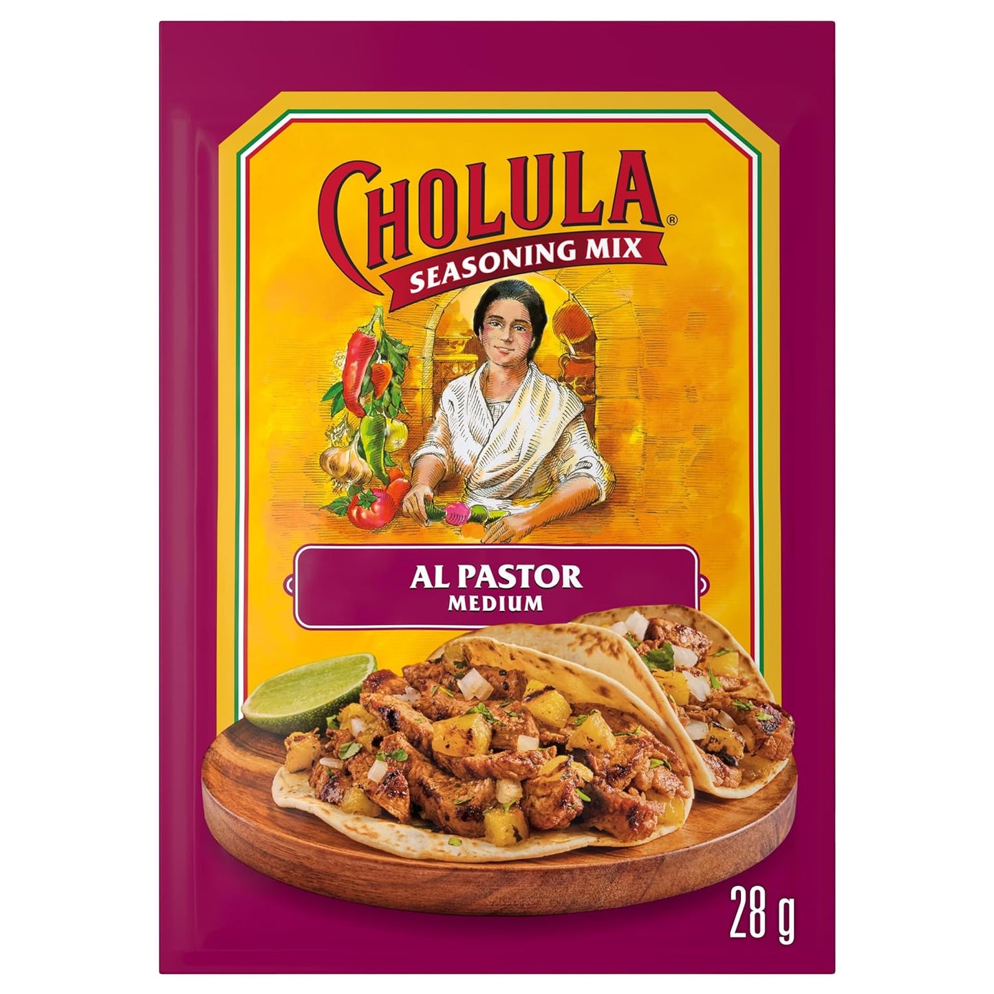 CHOLULA SEASONING MIX - AL PASTOR - MEDIUM 1oz