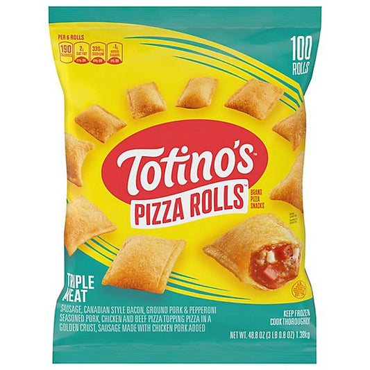 TOTINOS - PIZZA ROLLS - TRIPLE MEAT - 48oz