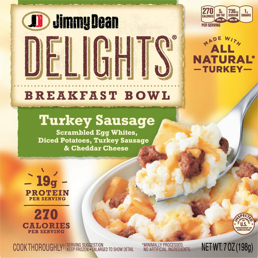 JIMMY DEAN DELIGHTS BREAKFAST BOWL TURKEY SAUSAGE