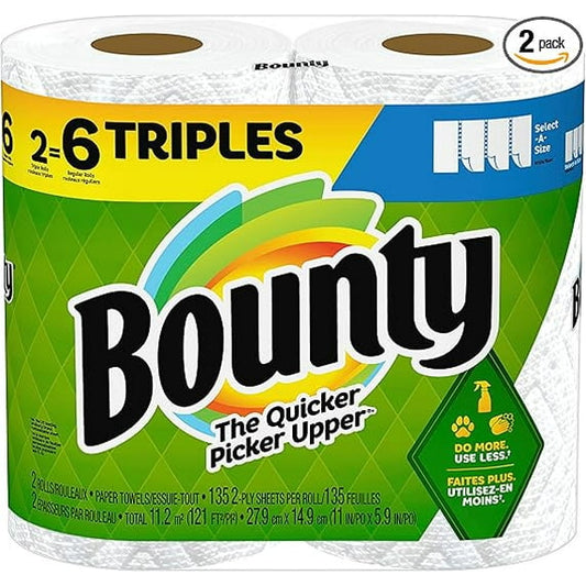 BOUNTY - TRIPLE ROLL - 2 PACK