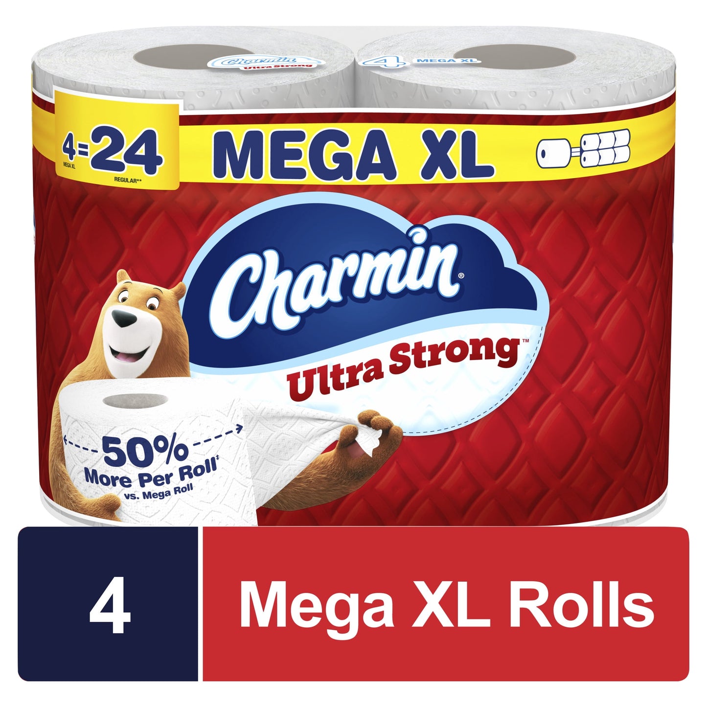 CHARMIN - ULTRA STRONG - 4 MEGA XL ROLS