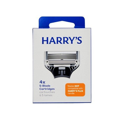 HARRY'S - 5 BLADE REFILL CARTIDGES - 4 COUNT