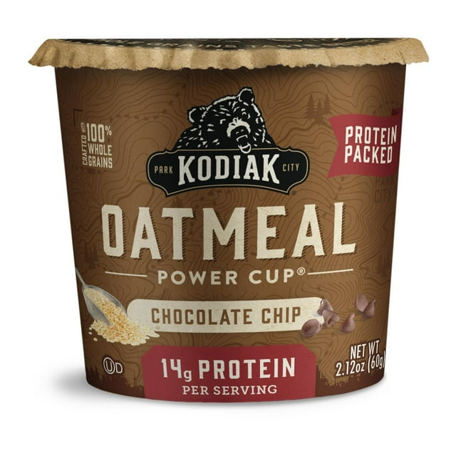 KODIAK OATMEAL - CHOCOLATE CHIP - IND CUP 2.12oz