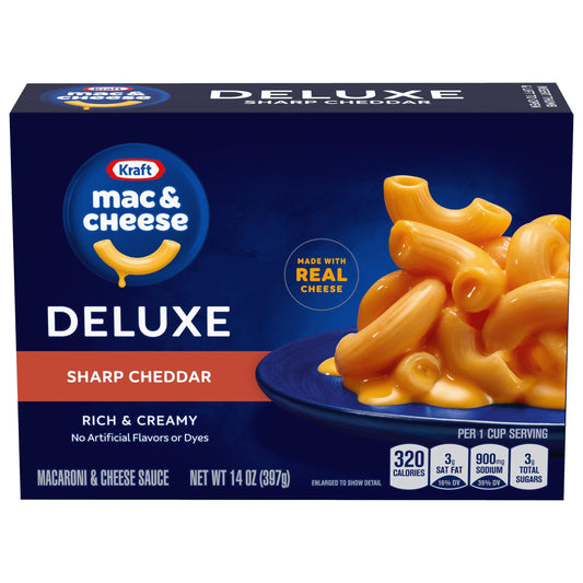 KRAFT - MAC & CHEESE - DELUXE SHARP CHEDDAR