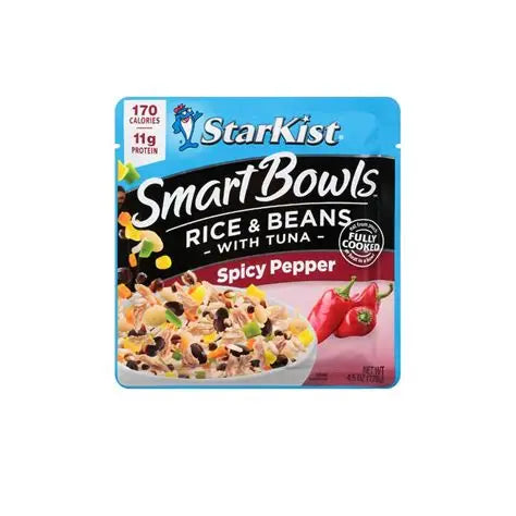STARKIST - SMART BOWLS - RICE AND BEANS - SPICY PEPPER - 4.5oz