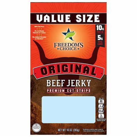 FREEDOM'S CHOICE BEEF JERKY ORIGINAL 10oz