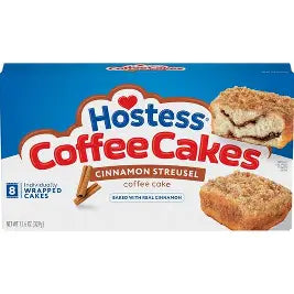 HOSTESS - COFFEE CAKES - CINNAMON STREUSEL - 8PK
