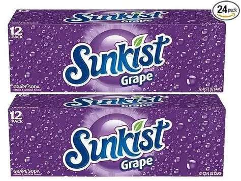 SUNKIST - GRAPE - 12OZ - 24PK