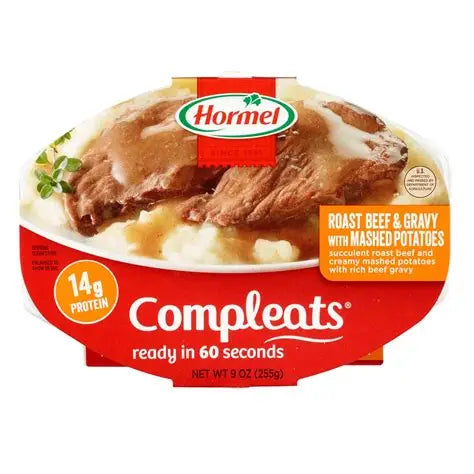 HORMEL COMPLEATS - ROAST BEEF & MASHED POTATOES W GRAVY