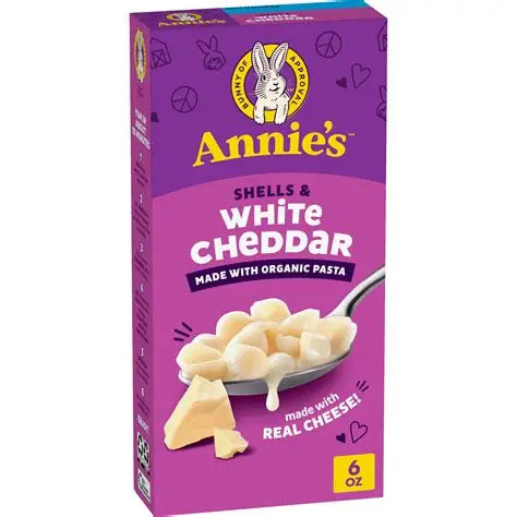 ANNIE'S - SHELLS & WHITE CHEDDAR - 6oz