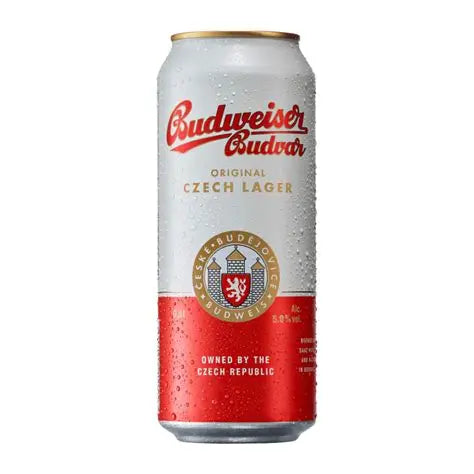 BUDVAR - BUDWEISER - CZECH LAGER .5L - INDIVIDUAL
