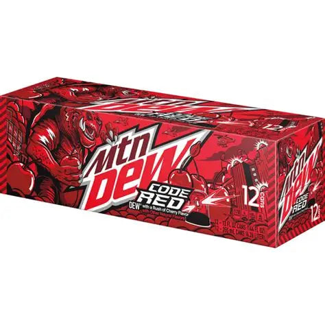 MOUNTAIN DEW - CODE RED - 12OZ - 12 PK