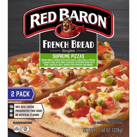 RED BARON FRENCH BREAD SUPREME PIZZA