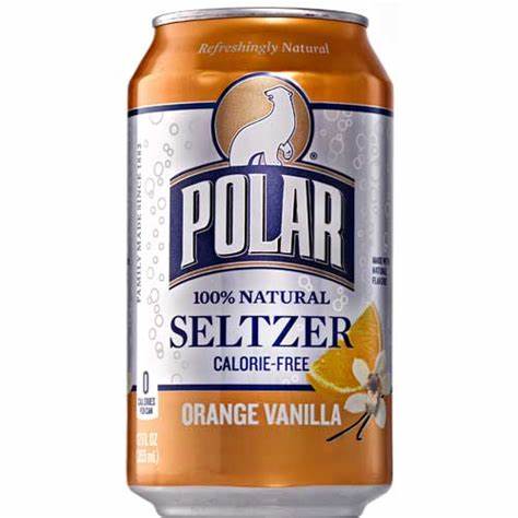 POLAR SELTZER ORANGE VANILLA