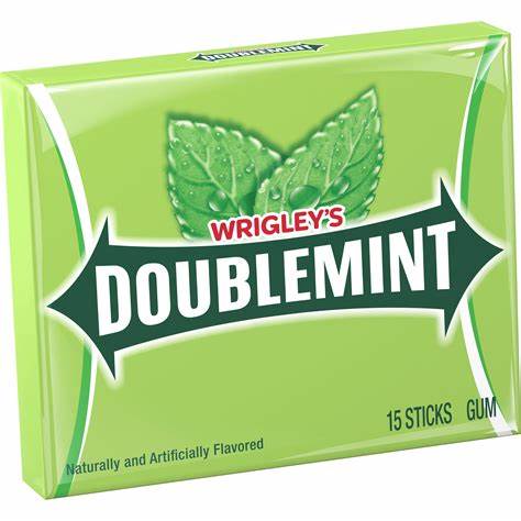 Wrigley's Doublemint Mint Gum Chewing Gum