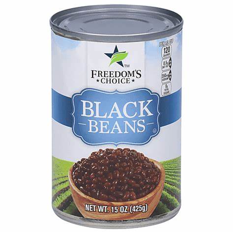 FREEDOM'S CHOICE BEANS BLACK 15 oz (12)