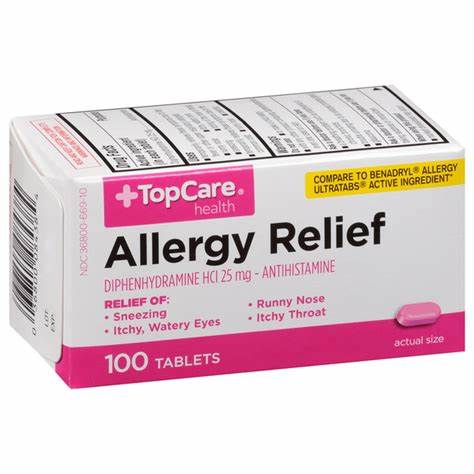 TOPCARE-ALLERGY RELIEF 100 TABLETS