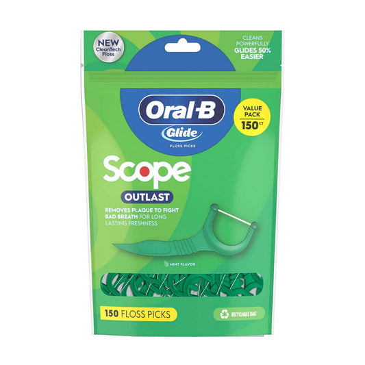 ORAL-B - GLIDE SCOPE OUTLAST - 150 FLOSS PICKS