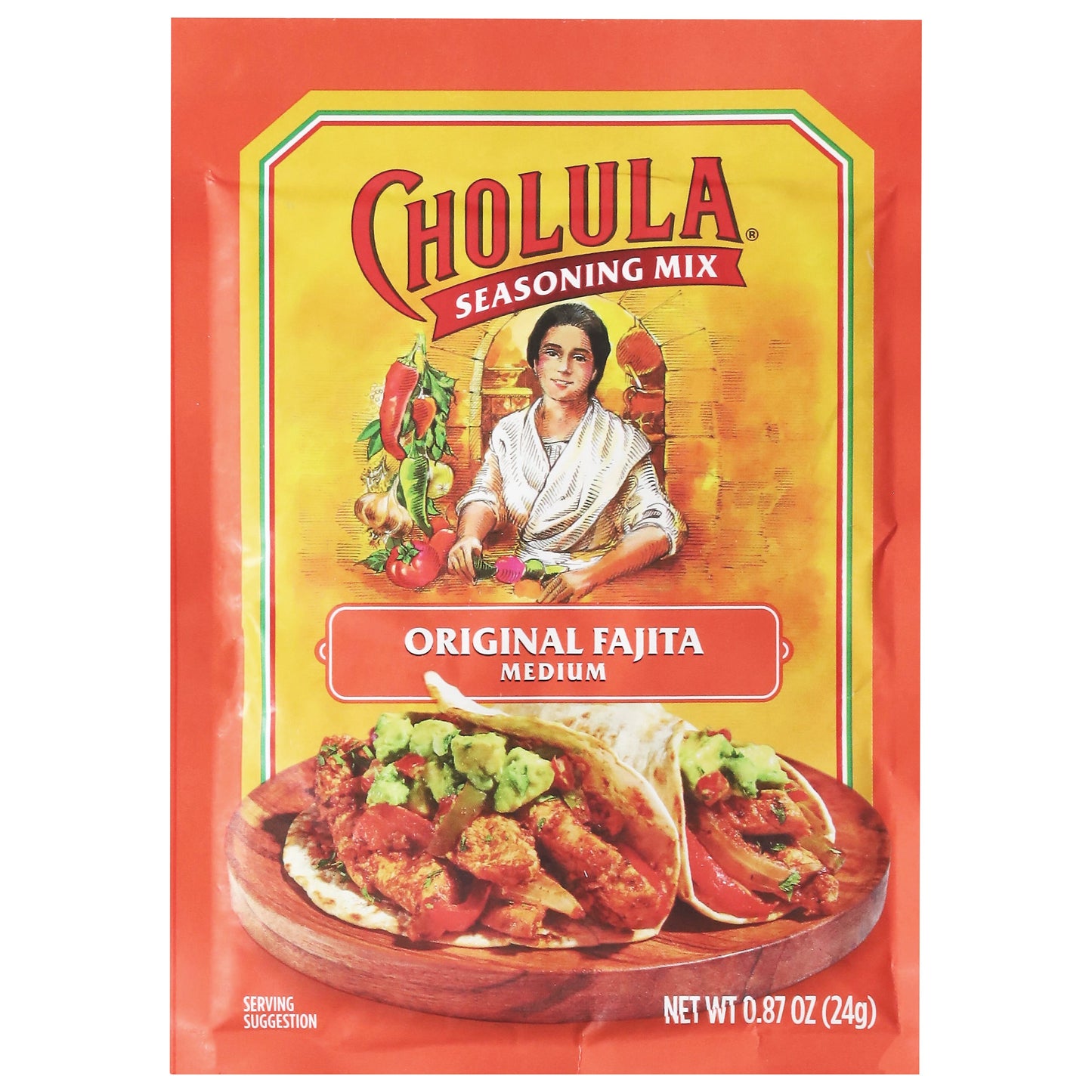 CHOLULA SEASONING MIX - ORIGINAL FAJITA - MEDIUM .87oz