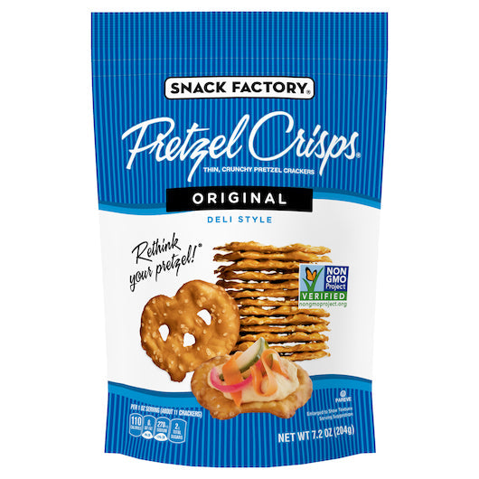 SNACK FACTORY - PRETZEL CRISPS - ORIGINAL - 7.2oz