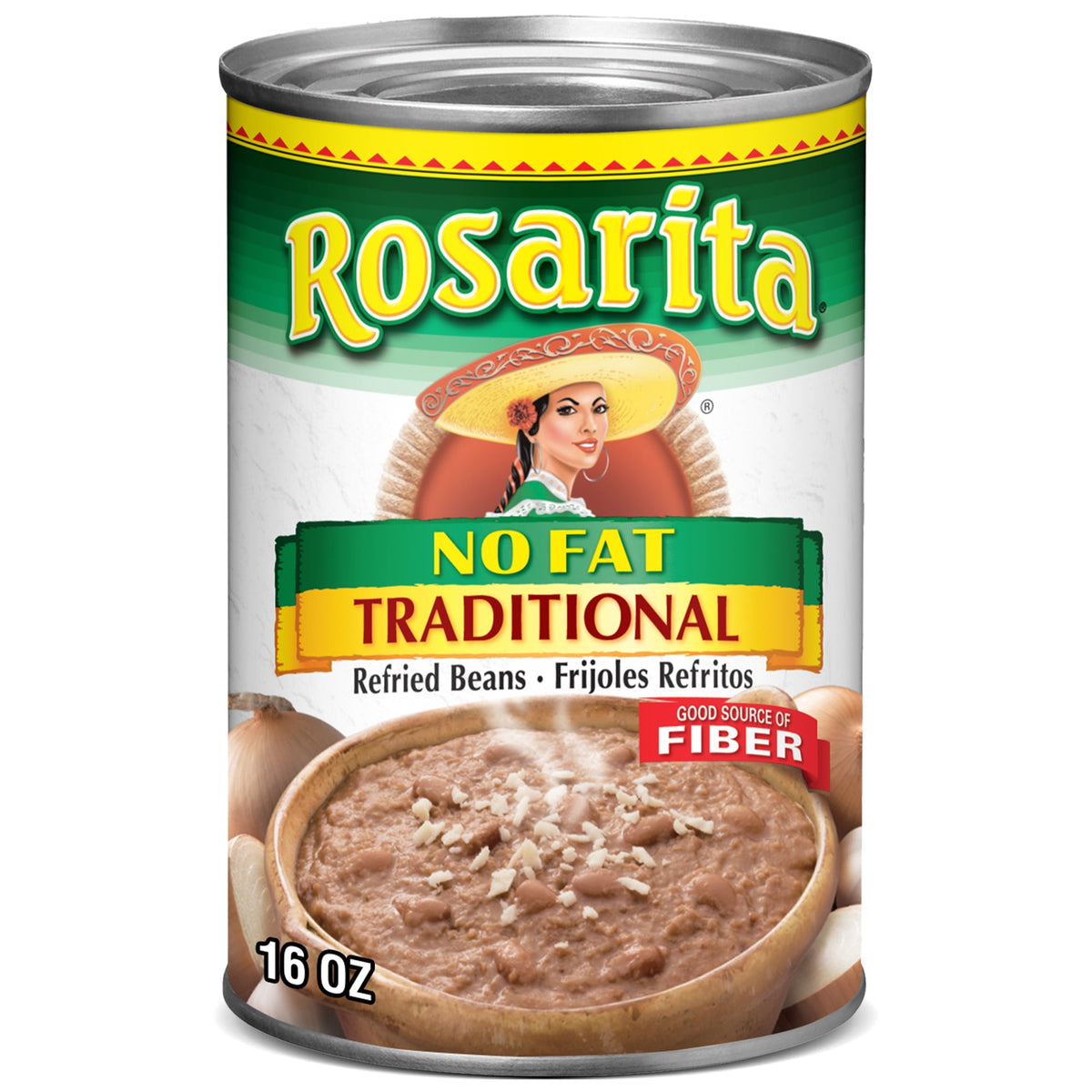 ROSARITA - REFRIED BEANS - NO FAT - 16OZ