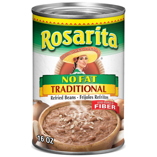 ROSARITA - REFRIED BEANS - NO FAT - 16OZ