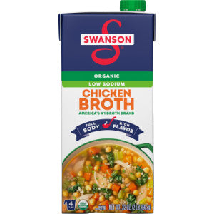 SWANSON - CHICKEN BROTH - 33% LESS SODIUM - 32oz