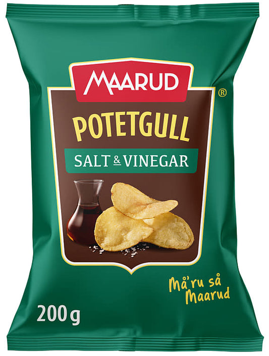 MAARUD POTETGULL - SALT & VINEGAR - 200gr
