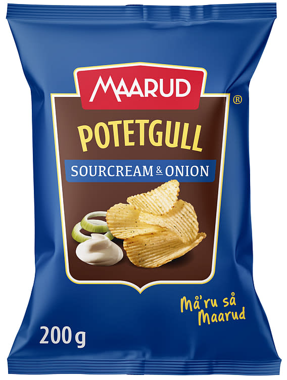 MAARUD POTETGULL - SOURCREAM & ONION - 200gr