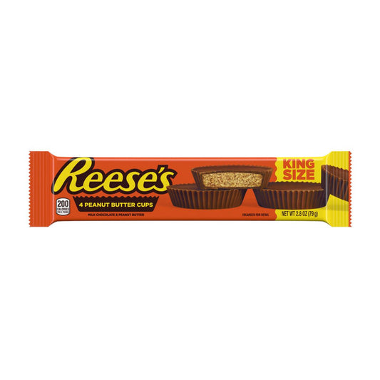 REESES - PEANUT BUTTER CUPS - KING SIZE - 2.8oz