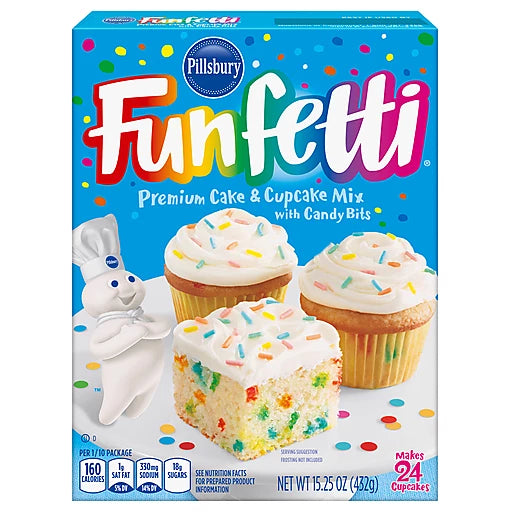 PILSBURY - FUNFETTI CAKE AND CUPCAKE MIX