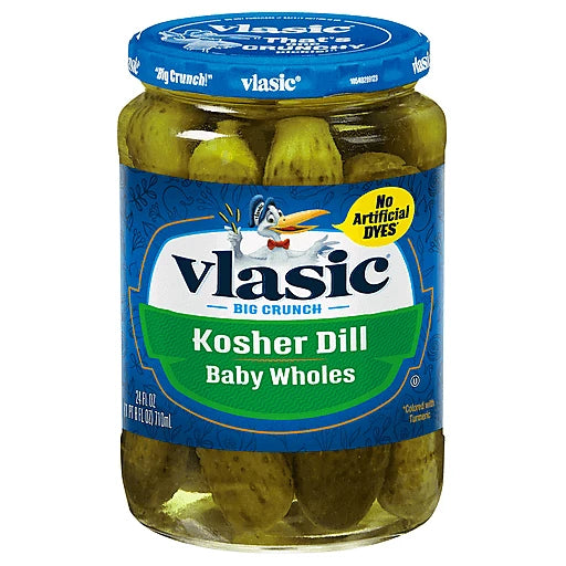 VLASIC - KOSHER DILL - BABY WHOLES - 16OZ