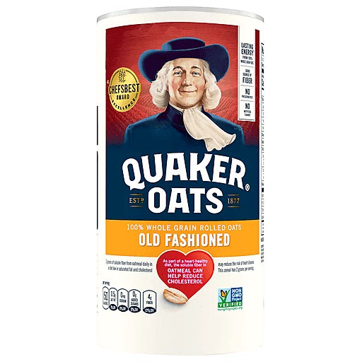 QUAKER - OLD FASHIONED ROLLED OATS - 18oz