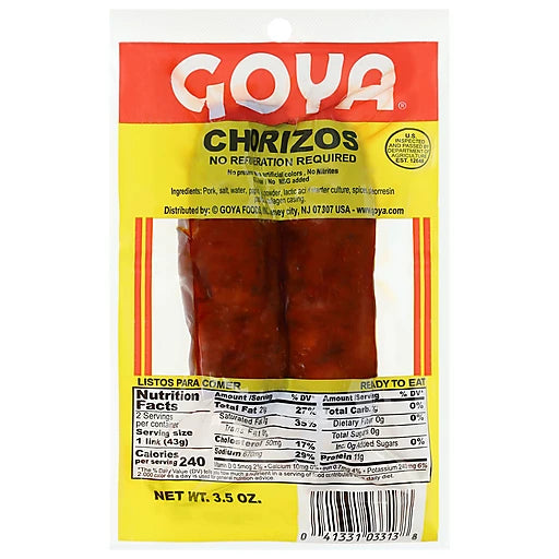 GOYA - CHORIZOS - 3.5oz
