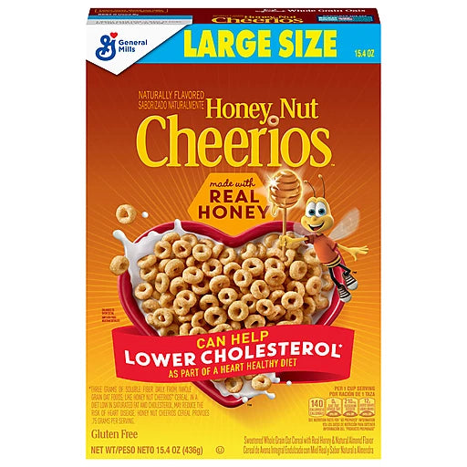 GENERAL MILLS - HONEY NUT CHEERIOS - LARGE SIZE - 15.4oz