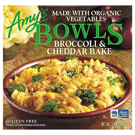 AMY'S - BROCCOLI & CHEDDAR BAKE BOWL - 9.5OZ