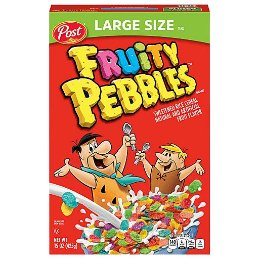 POST - FRUITY PEBBLES - LARGE SIZE - 15OZ